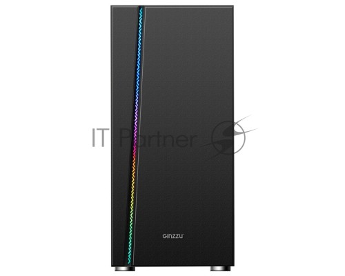 Корпус Ginzzu CL200 FAN 12LED USB3.0 Window