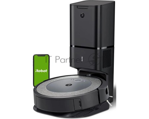 Робот-пылесос IROBOT Roomba i3+, серый/черный [i355840plus_rnd]