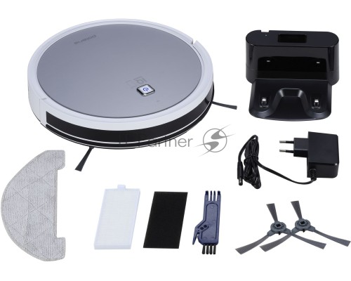 Робот-пылесос Polaris IQ Home PVCR 4105 серебристый, 25 Вт, 2600 мАч Li-Ion, уборка влажная/сухая, пылесборник контейнер 0.4 л