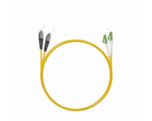 [Cabeus Патч-корды волоконно-оптические, пигтейлы] Cabeus FOP(d)-9-LC/APC-FC/UPC-1,5m Шнур оптический duplex LC/APC-FC/UPC 9/125 sm 1,5м LSZH