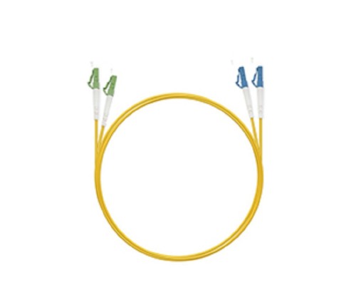 [Cabeus Патч-корды волоконно-оптические, пигтейлы] Cabeus FOP(d)-9-LC/APC-LC/UPC-1,5m Шнур оптический duplex LC/APC-LC/UPC 9/125 sm 1,5м LSZH