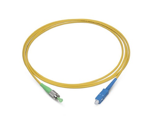 [Cabeus Патч-корды волоконно-оптические, пигтейлы] Cabeus FOP(s)-9-FC/APC-SC/UPC-1m Шнур оптический simplex FC/APC-SC/UPC 9/125 sm 1м LSZH