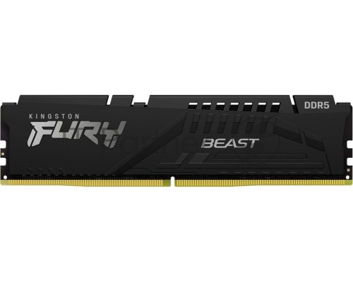 Оперативная память Kingston 32Gb DDR5 5200Mhz DIMM PC41600, FURY Beast Black CL40 (KF552C40BB-32) (retail)