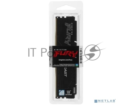 Оперативная память Kingston 32Gb DDR5 5200Mhz DIMM PC41600, FURY Beast Black CL40 (KF552C40BB-32) (retail)