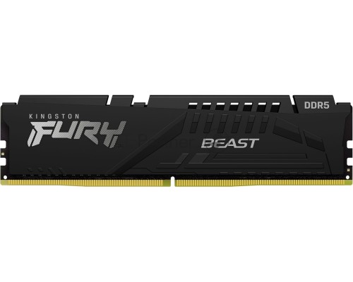Оперативная память Kingston 32Gb DDR5 5200Mhz DIMM PC41600, FURY Beast Black CL40 (KF552C40BB-32) (retail)