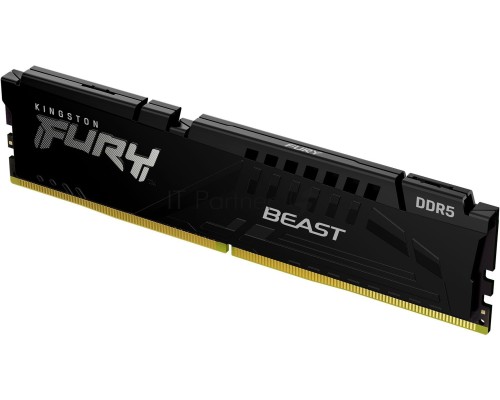 Оперативная память Kingston 32Gb DDR5 5200Mhz DIMM PC41600, FURY Beast Black CL40 (KF552C40BB-32) (retail)