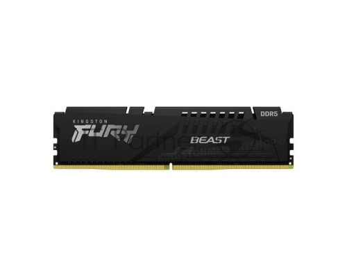 Оперативная память Kingston 8Gb DDR5 5200Mhz DIMM PC41600, FURY Beast Black CL40 (KF552C40BB-8) (retail)