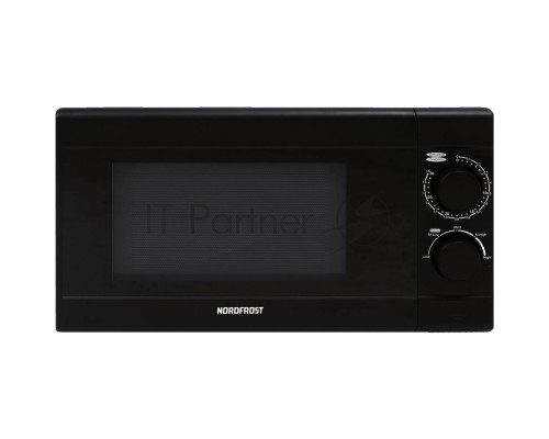 Микроволновая печь Nordfrost MWS-2070 B черный, 20 л, 700 Вт, переключатели - поворотный механизм