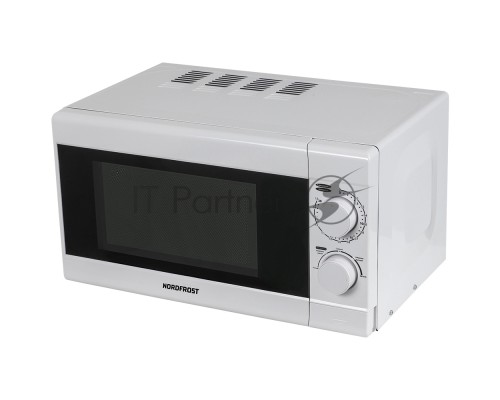 Микроволновая печь Nordfrost MWS-2070 W белый, 20 л, 700 Вт, переключатели - поворотный механизм