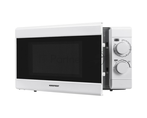 Микроволновая печь Nordfrost MWS-2070 W белый, 20 л, 700 Вт, переключатели - поворотный механизм