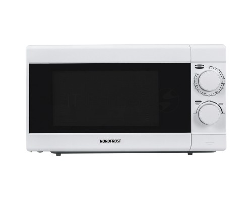 Микроволновая печь Nordfrost MWS-2070 W белый, 20 л, 700 Вт, переключатели - поворотный механизм