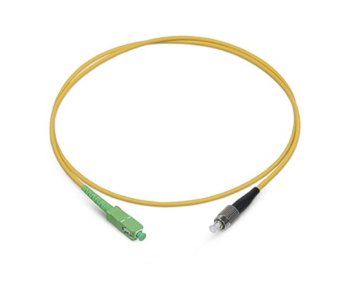 [Cabeus Патч-корды волоконно-оптические, пигтейлы] Cabeus FOP(s)-9-SC/APC-FC/UPC-5m Шнур оптический simplex SC/APC-FC/UPC 9/125 sm 5м LSZH