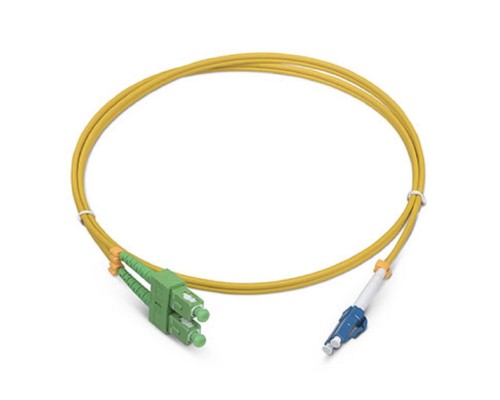 [Cabeus Патч-корды волоконно-оптические, пигтейлы] Cabeus FOP(d)-9-SC/APC-LC/UPC-1m Шнур оптический duplex SC/APC-LC/UPC 9/125 sm 1м LSZH
