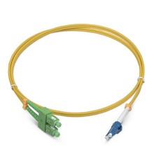 Cabeus FOP(d)-9-SC/APC-LC/UPC-5m Шнур оптический duplex SC/APC-LC/UPC 9/125 sm 5м LSZH