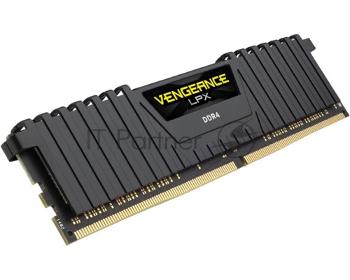 Оперативная память Corsair DDR4, 3200MHz 32GB 2x16GB Dimm, Unbuffered, Dual Rank, 16-20-20-38, XMP 2.0, Vengeance LPX black Heatspreader, Black PCB, 1.35V