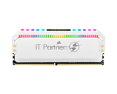 Модуль памяти Corsair DDR4, 3600MHz 16GB 2x8GB DIMM, Unbuffered, 18-19-19-39, XMP 2.0, DOMINATOR PLATINUM RGB White Heatspreader, RGB LED, 1.35V