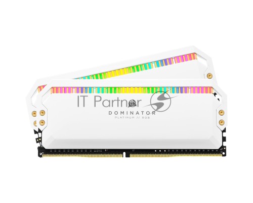 Модуль памяти Corsair DDR4, 3600MHz 16GB 2x8GB DIMM, Unbuffered, 18-19-19-39, XMP 2.0, DOMINATOR PLATINUM RGB White Heatspreader, RGB LED, 1.35V