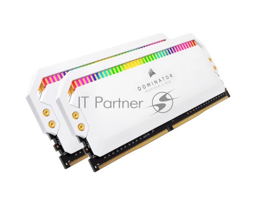 Модуль памяти Corsair DDR4, 3600MHz 16GB 2x8GB DIMM, Unbuffered, 18-19-19-39, XMP 2.0, DOMINATOR PLATINUM RGB White Heatspreader, RGB LED, 1.35V