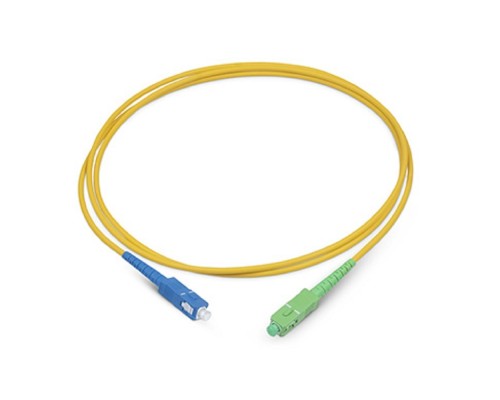 [Cabeus Патч-корды волоконно-оптические, пигтейлы] Cabeus FOP(s)-9-SC/APC-SC/UPC-2m Шнур оптический simplex SC/APC-SC/UPC 9/125 sm 2м LSZH