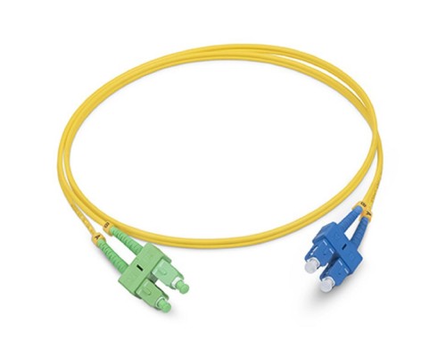 [Cabeus Патч-корды волоконно-оптические, пигтейлы] Cabeus FOP(d)-9-SC/APC-SC/UPC-5m Шнур оптический duplex SC/APC-SC/UPC 9/125 sm 5м LSZH