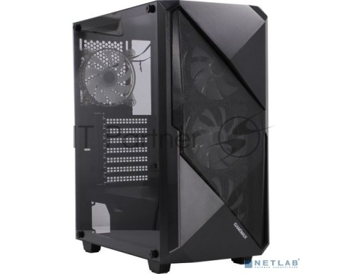Компьютерный корпус GameMax [REVOLT] ATX,Черн,USB3.0,Зак.стекло,1*120мм вент+контроллер без БП [MFG.3606]