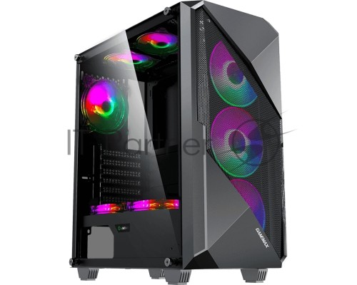 Компьютерный корпус GameMax [REVOLT] ATX,Черн,USB3.0,Зак.стекло,1*120мм вент+контроллер без БП [MFG.3606]