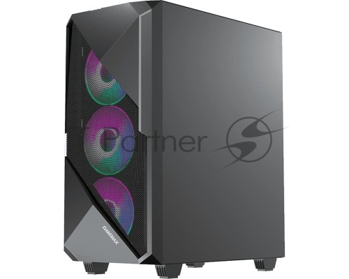 Компьютерный корпус GameMax [REVOLT] ATX,Черн,USB3.0,Зак.стекло,1*120мм вент+контроллер без БП [MFG.3606]