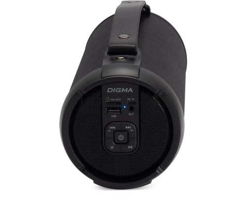 Колонка портативная Digma D-PS1520 черный/черный 16W 1.0 BT 10м 1500mAh (SP1520B)