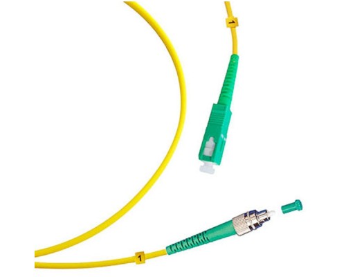 [Cabeus Патч-корды волоконно-оптические, пигтейлы] Cabeus FOP(s)-9-FC/APC-SC/APC-10m Шнур оптический simplex FC/APC-SC/APC 9/125 sm 10м LSZH