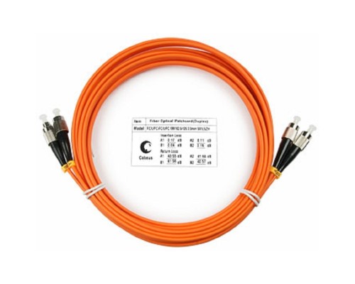 [Cabeus Патч-корды волоконно-оптические, пигтейлы] Cabeus FOP-62-FC-FC-10m Шнур оптический duplex FC-FC 62,5/125 mm 10м LSZH