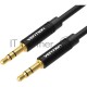 Кабель Vention аудио Jack 3,5 mm M/Jack 3,5 mm M  - 0.5м Черный