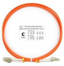 Cabeus FOP-62-LC-LC-1,5m Шнур оптический duplex LC-LC 62,5/125 mm 1,5м LSZH