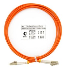 Cabeus FOP-62-LC-LC-3m Шнур оптический duplex LC-LC 62,5/125 mm 3м LSZH