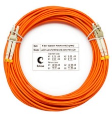 Cabeus FOP-62-LC-LC-15m Шнур оптический duplex LC-LC 62,5/125 mm 15м LSZH