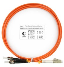 Cabeus FOP-62-LC-ST-1,5m Шнур оптический duplex LC-ST 62,5/125 mm 1,5м LSZH