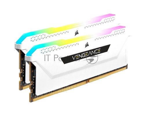 Модуль памяти Corsair DDR4, 3200MHz 32GB 2x16GB Dimm, Unbuffered, 16-20-20-38, XMP 2.0, Vengeance RGB Pro SL White Heatspreader, RGB LED, Black PCB, 1.35V, for AMD Ryzen & Intel