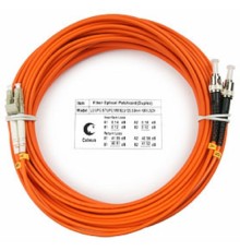 Cabeus FOP-62-LC-ST-20m Шнур оптический duplex LC-ST 62,5/125 mm 20м LSZH