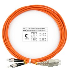 Cabeus FOP-62-SC-FC-3m Шнур оптический duplex SC-FC 62,5/125 mm 3м LSZH