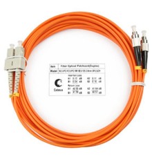 Cabeus FOP-62-SC-FC-10m Шнур оптический duplex SC-FC 62,5/125 mm 10м LSZH