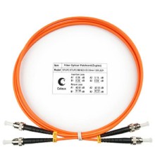 Cabeus FOP-62-ST-ST-1,5m Шнур оптический duplex ST-ST 62,5/125 mm 1,5м LSZH