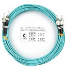Cabeus FOP-50-FC-ST-5m Шнур оптический duplex FC-ST 50/125 mm OM3 5м LSZH
