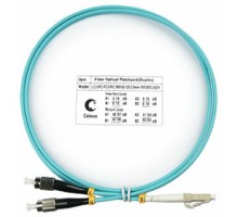 Cabeus FOP-50-LC-FC-1m Шнур оптический duplex LC-FC 50/125 mm OM3 1м LSZH