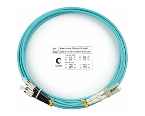 [Cabeus Патч-корды волоконно-оптические, пигтейлы] Cabeus FOP-50-LC-FC-2m Шнур оптический duplex LC-FC 50/125 mm OM3 2м LSZH