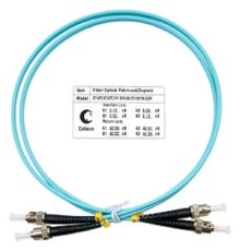 Cabeus FOP-50-ST-ST-1m Шнур оптический duplex ST-ST 50/125 mm OM3 1м LSZH