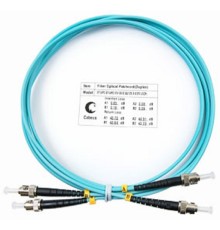 Cabeus FOP-50-ST-ST-1,5m Шнур оптический duplex ST-ST 50/125 mm OM3 1,5м LSZH