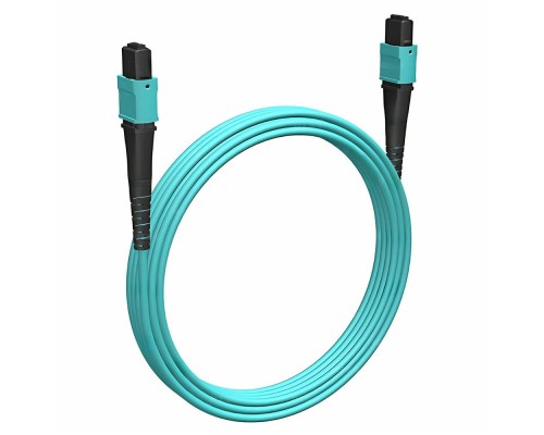 [Cabeus Патч-корды волоконно-оптические, пигтейлы] Cabeus FOP-50-OM3-12-MPO(F)-12-MPO(F)-B-1m Кабельная сборка MPO(F) -MPO(F)-12 волокон 50/125 OM3, 1 m, полярность В