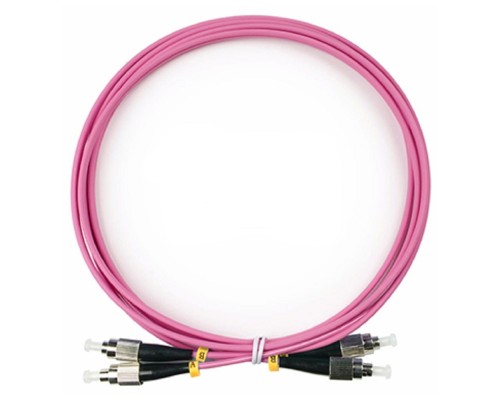 [Cabeus Патч-корды волоконно-оптические, пигтейлы] Cabeus FOP-50-OM4-FC-FC-2m Шнур оптический duplex FC-FC 50/125 mm OM4 2м LSZH