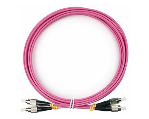 [Cabeus Патч-корды волоконно-оптические, пигтейлы] Cabeus FOP-50-OM4-FC-FC-3m Шнур оптический duplex FC-FC 50/125 mm OM4 3м LSZH