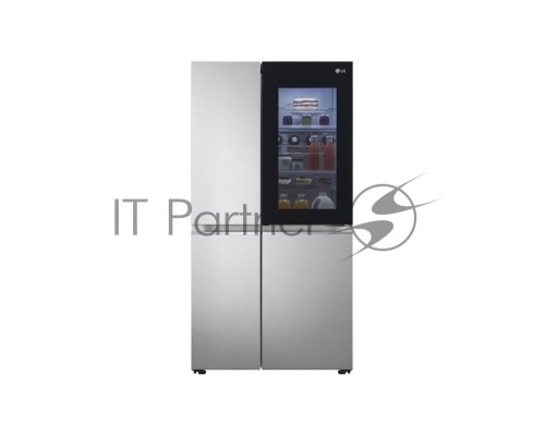 Холодильник Side-by-Side LG GC-Q257CAFC нержавеющая сталь двухкамерный 414/233л морозилка слева