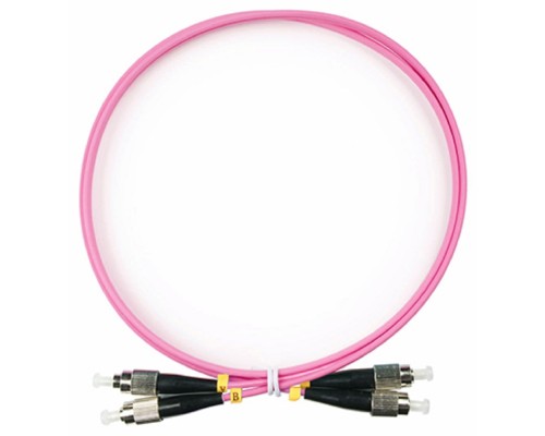 [Cabeus Патч-корды волоконно-оптические, пигтейлы] Cabeus FOP-50-OM4-FC-FC-1m Шнур оптический duplex FC-FC 50/125 mm OM4 1м LSZH